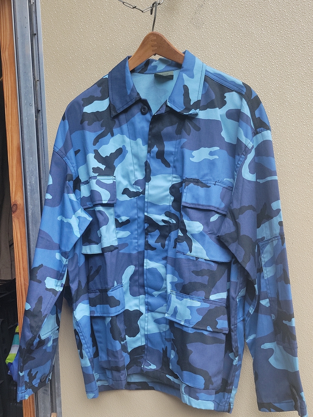 NWT Rothco Blue Camouflage Field Battle Dress Jacket